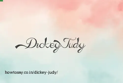 Dickey Judy