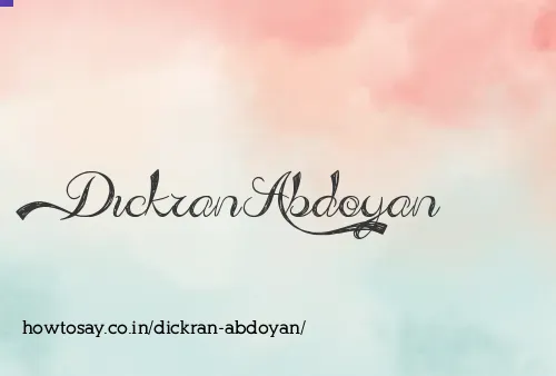 Dickran Abdoyan