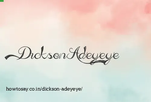 Dickson Adeyeye