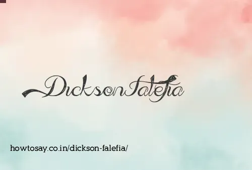 Dickson Falefia