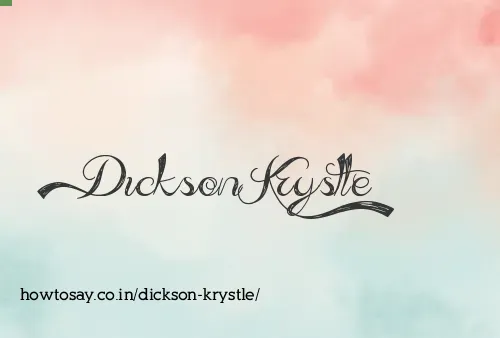 Dickson Krystle