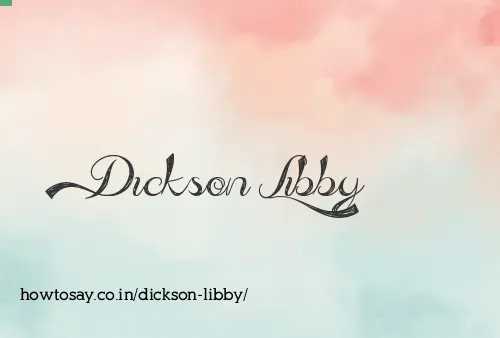 Dickson Libby
