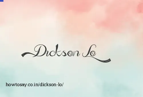 Dickson Lo