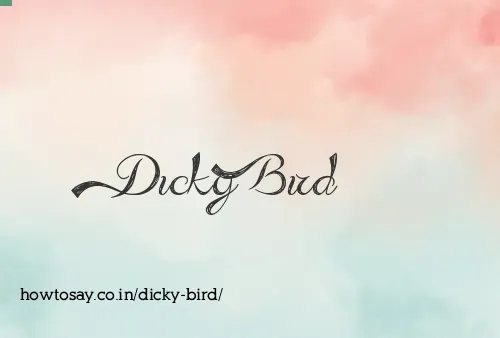 Dicky Bird