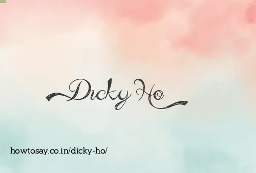 Dicky Ho