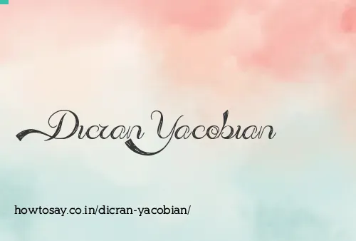 Dicran Yacobian
