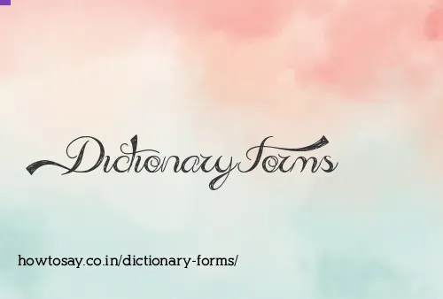 Dictionary Forms