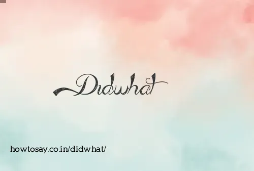Didwhat