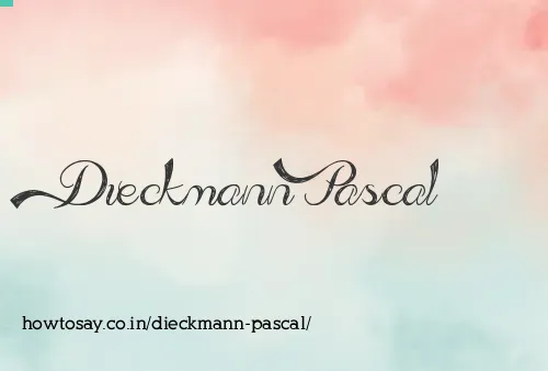 Dieckmann Pascal