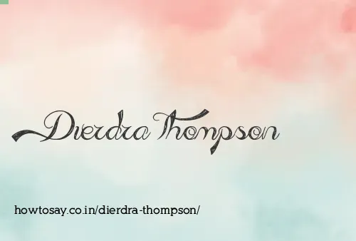 Dierdra Thompson