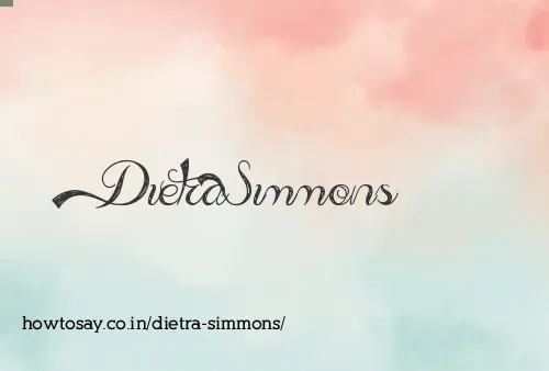 Dietra Simmons