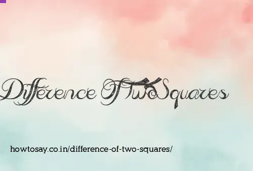 Difference Of Two Squares