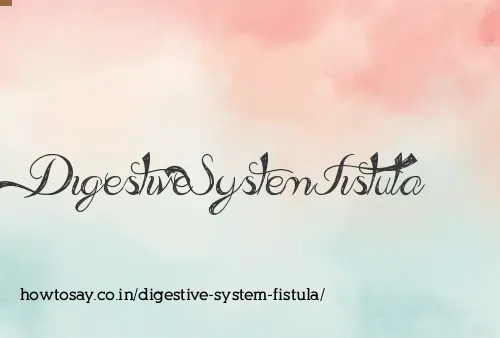 Digestive System Fistula