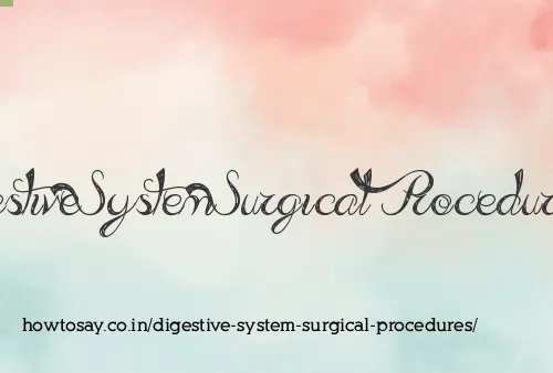 Digestive System Surgical Procedures