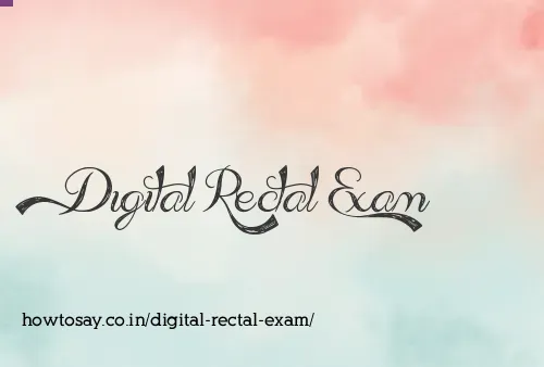 Digital Rectal Exam