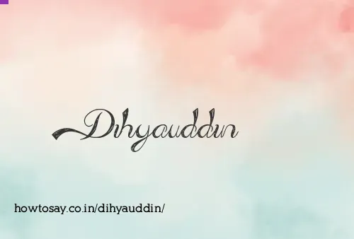 Dihyauddin