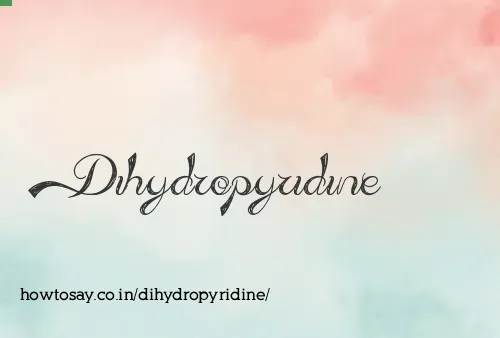 Dihydropyridine