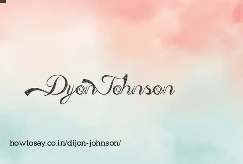 Dijon Johnson