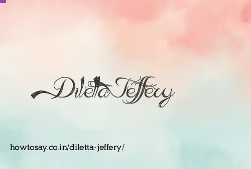 Diletta Jeffery