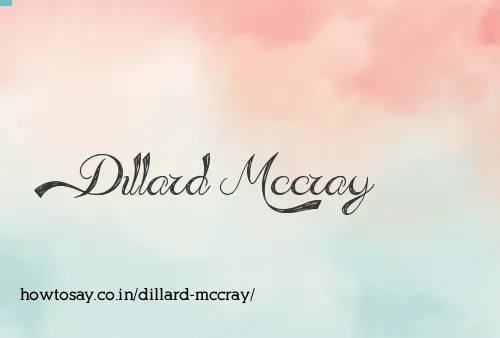 Dillard Mccray