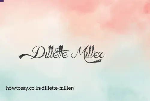 Dillette Miller