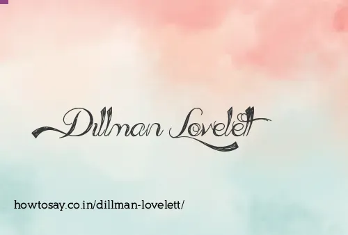 Dillman Lovelett