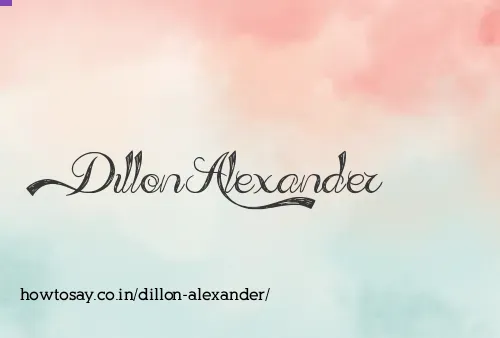 Dillon Alexander