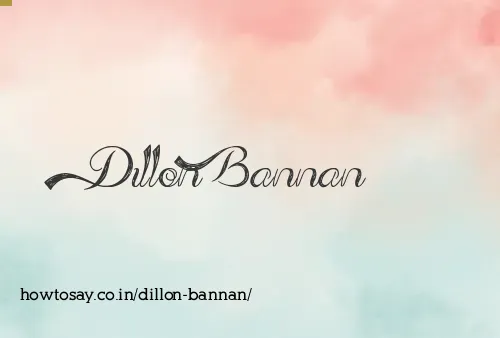 Dillon Bannan