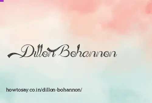 Dillon Bohannon