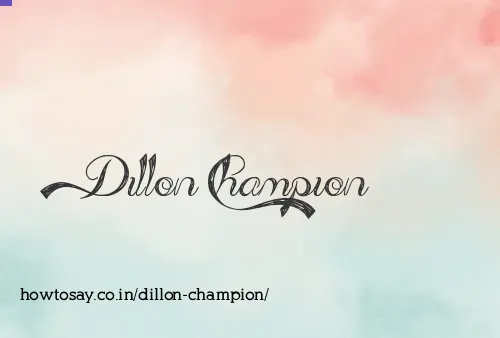 Dillon Champion