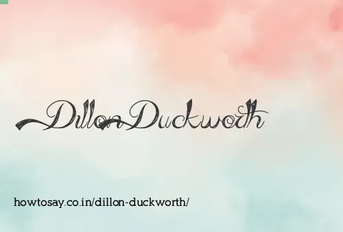 Dillon Duckworth