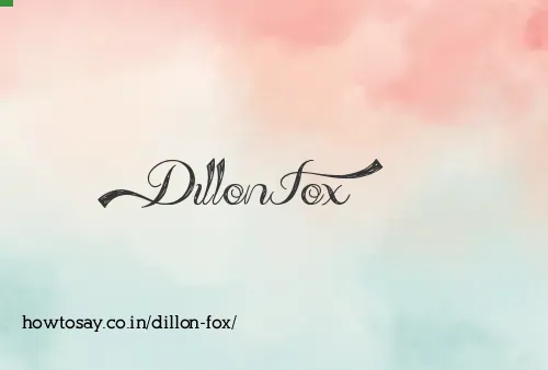 Dillon Fox