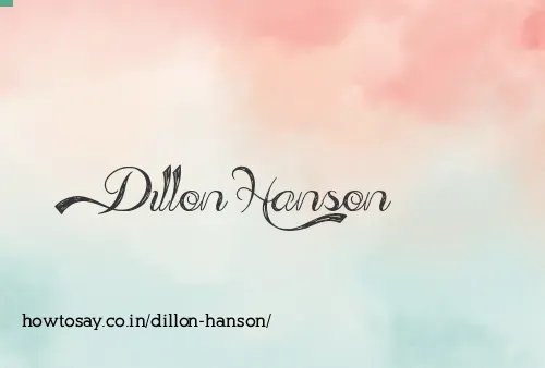 Dillon Hanson