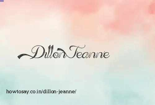 Dillon Jeanne