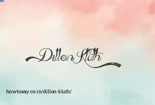 Dillon Kluth