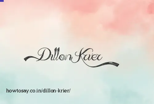 Dillon Krier