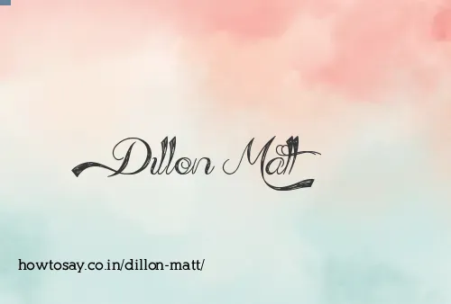 Dillon Matt