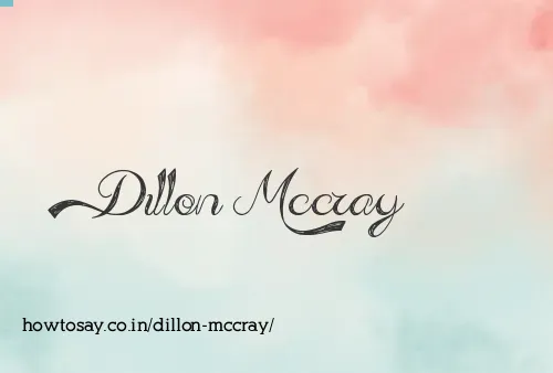 Dillon Mccray
