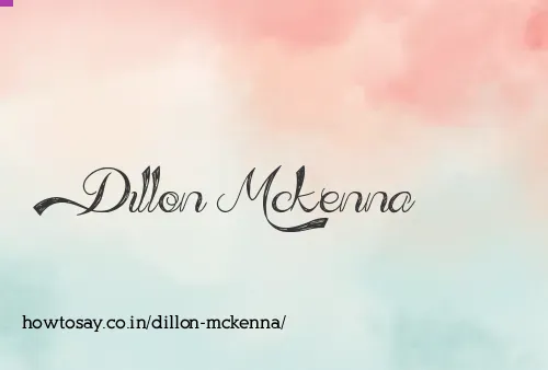 Dillon Mckenna