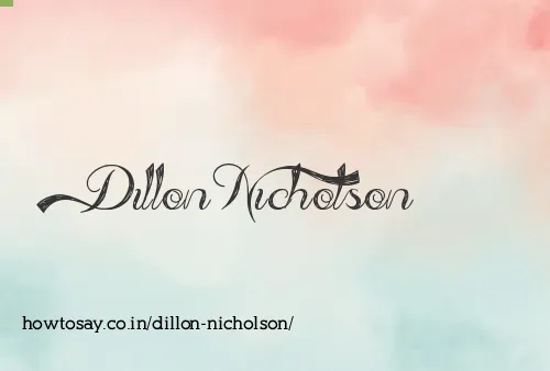 Dillon Nicholson