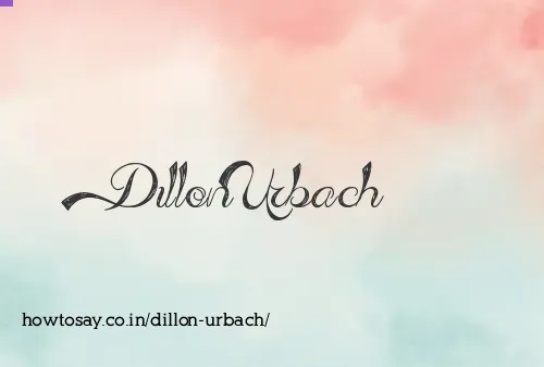 Dillon Urbach