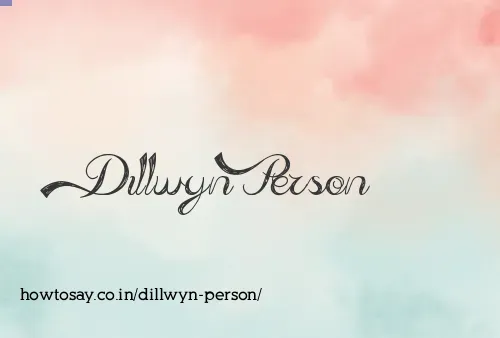 Dillwyn Person