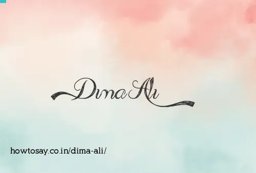 Dima Ali
