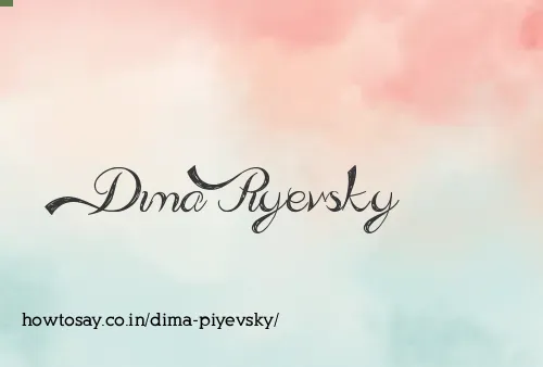 Dima Piyevsky