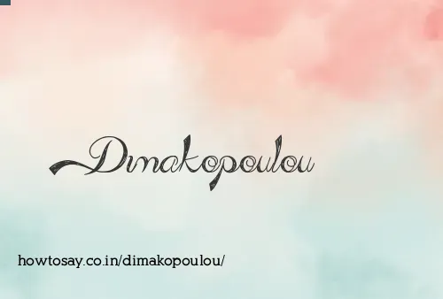Dimakopoulou