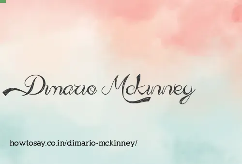 Dimario Mckinney