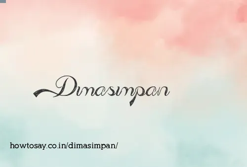 Dimasimpan