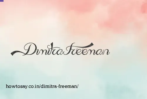 Dimitra Freeman