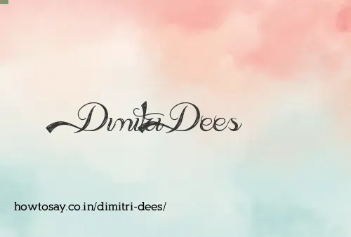 Dimitri Dees