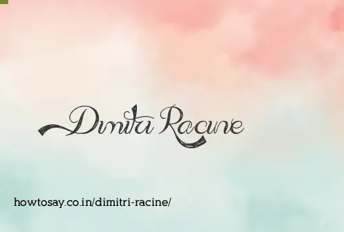 Dimitri Racine